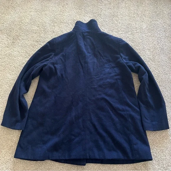 Old Navy Deep Blue Double Breasted Wool Coat - Picture 9 of 12